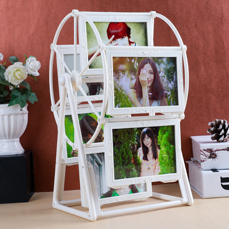 Handmade Custom Photo Windmill Rotating Photo Frame Set-Up Photo Album