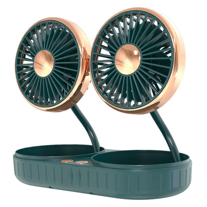 Double Headed Hose Small Usb Car Fan