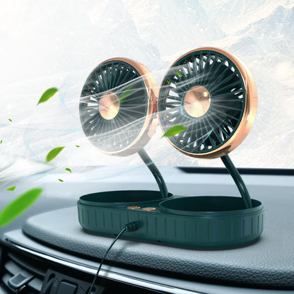 Double Headed Hose Small Usb Car Fan