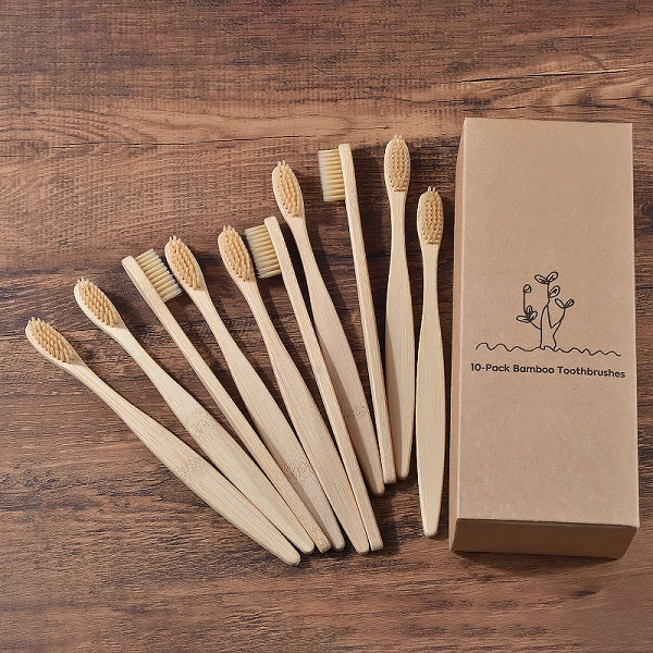 New Design Mixed Color Bamboo Eco Friendly Toothbrush