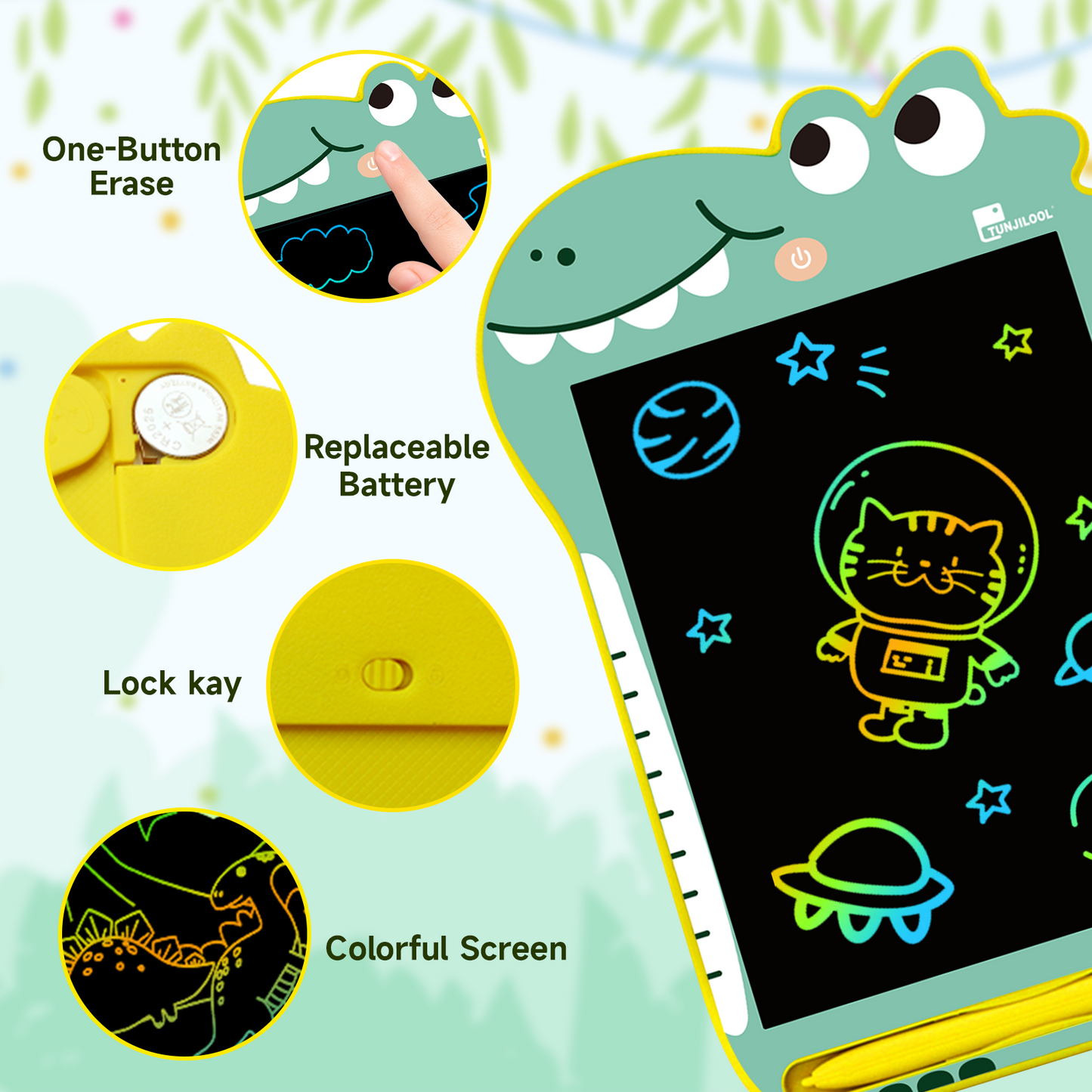 Cartoon Dinosaur LCD Writing Tablet