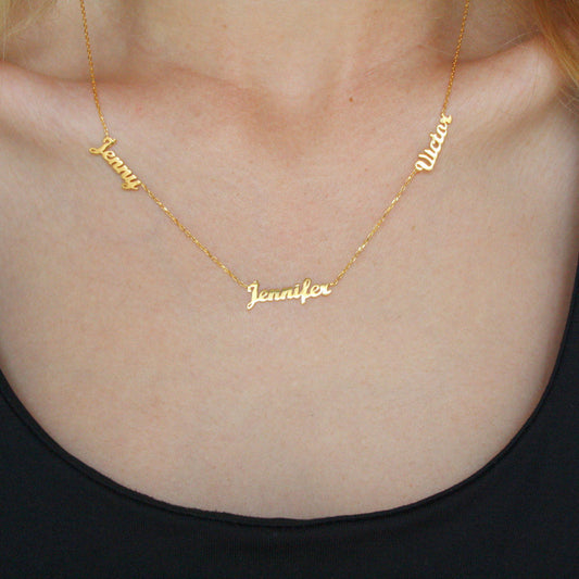 Customizable Clavicle Chain English Alphabet Necklace