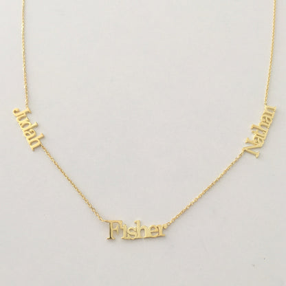 Customizable Clavicle Chain English Alphabet Necklace