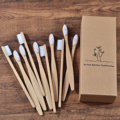 New Design Mixed Color Bamboo Eco Friendly Toothbrush