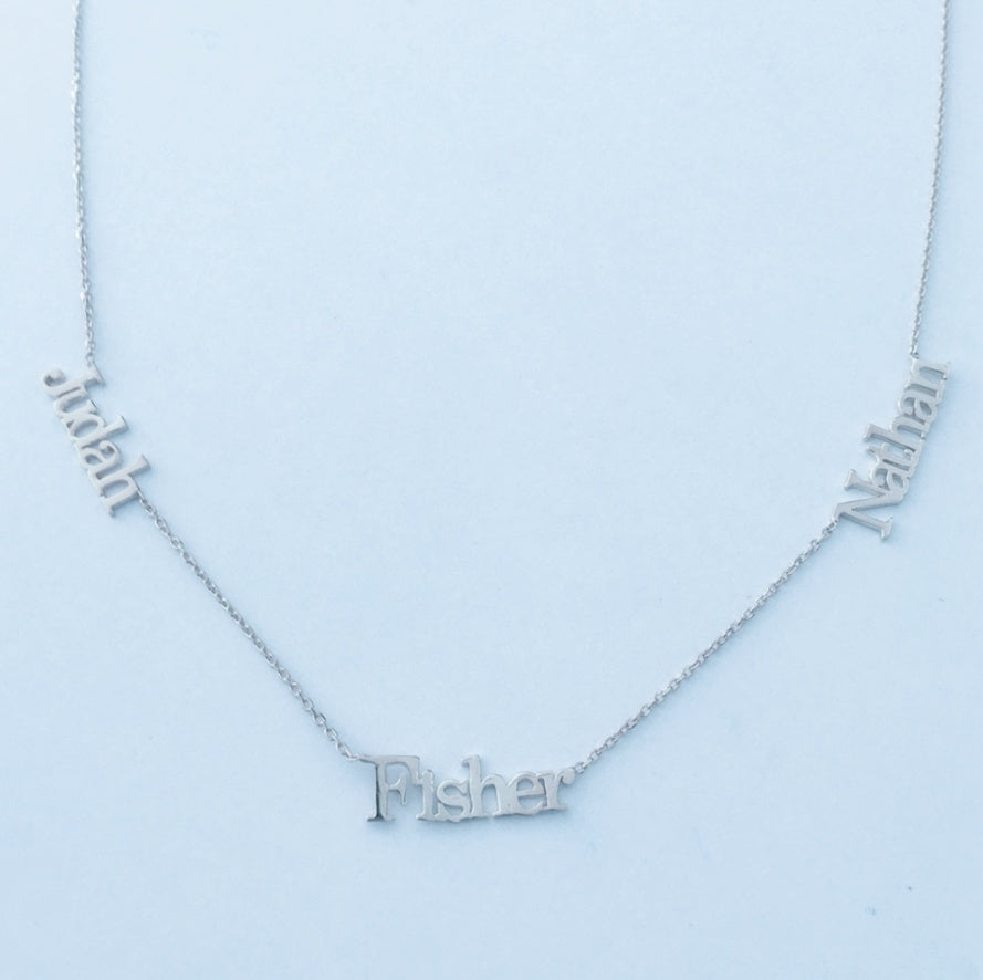 Customizable Clavicle Chain English Alphabet Necklace