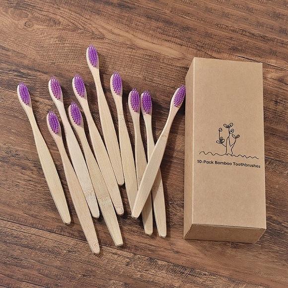 New Design Mixed Color Bamboo Eco Friendly Toothbrush