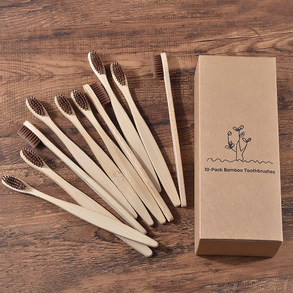 New Design Mixed Color Bamboo Eco Friendly Toothbrush