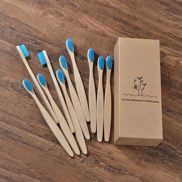 New Design Mixed Color Bamboo Eco Friendly Toothbrush