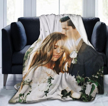 Custom Flannel Blanket Custom Sofa Photo Flannel Blanket Brush